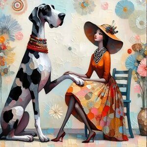 DIY Unfinished Diamond Painting Kit Great Dane